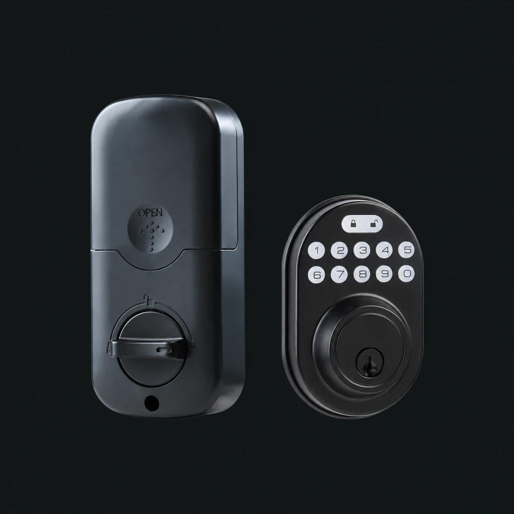 104ZML American Standard Smart Lock: charcoal studio visualization based on the original manufacturer reference