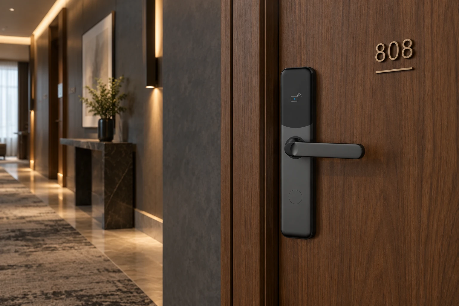 Illustrative application scene based on T505 Convenient Hotel Lock