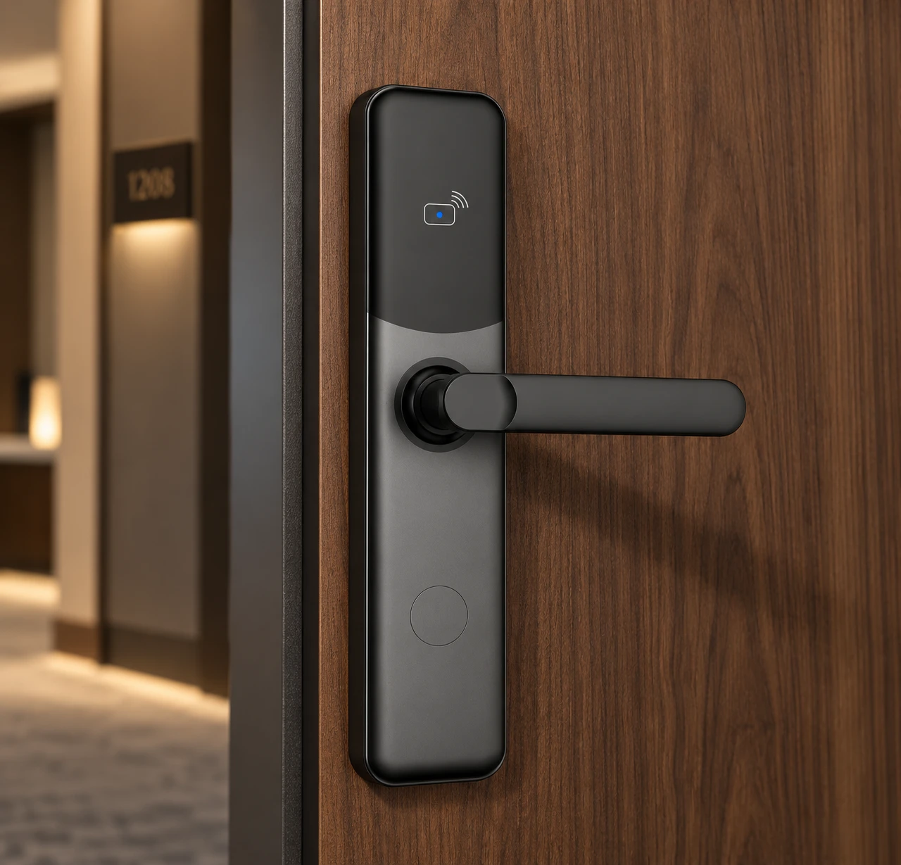 Illustrative installation scene based on T505 Convenient Hotel Lock