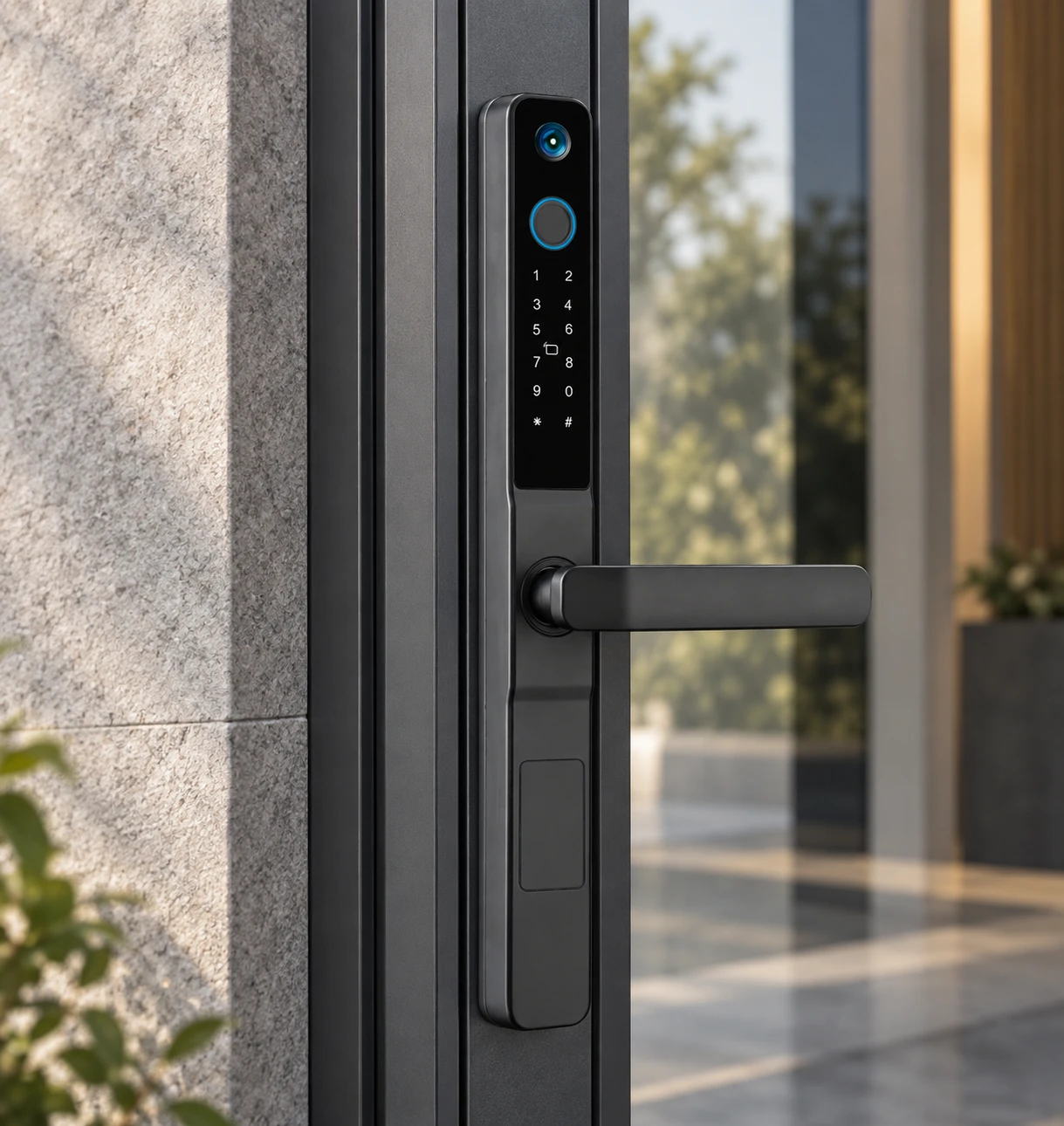 Illustrative installation scene based on D01 Narrow Frame Smart Lock