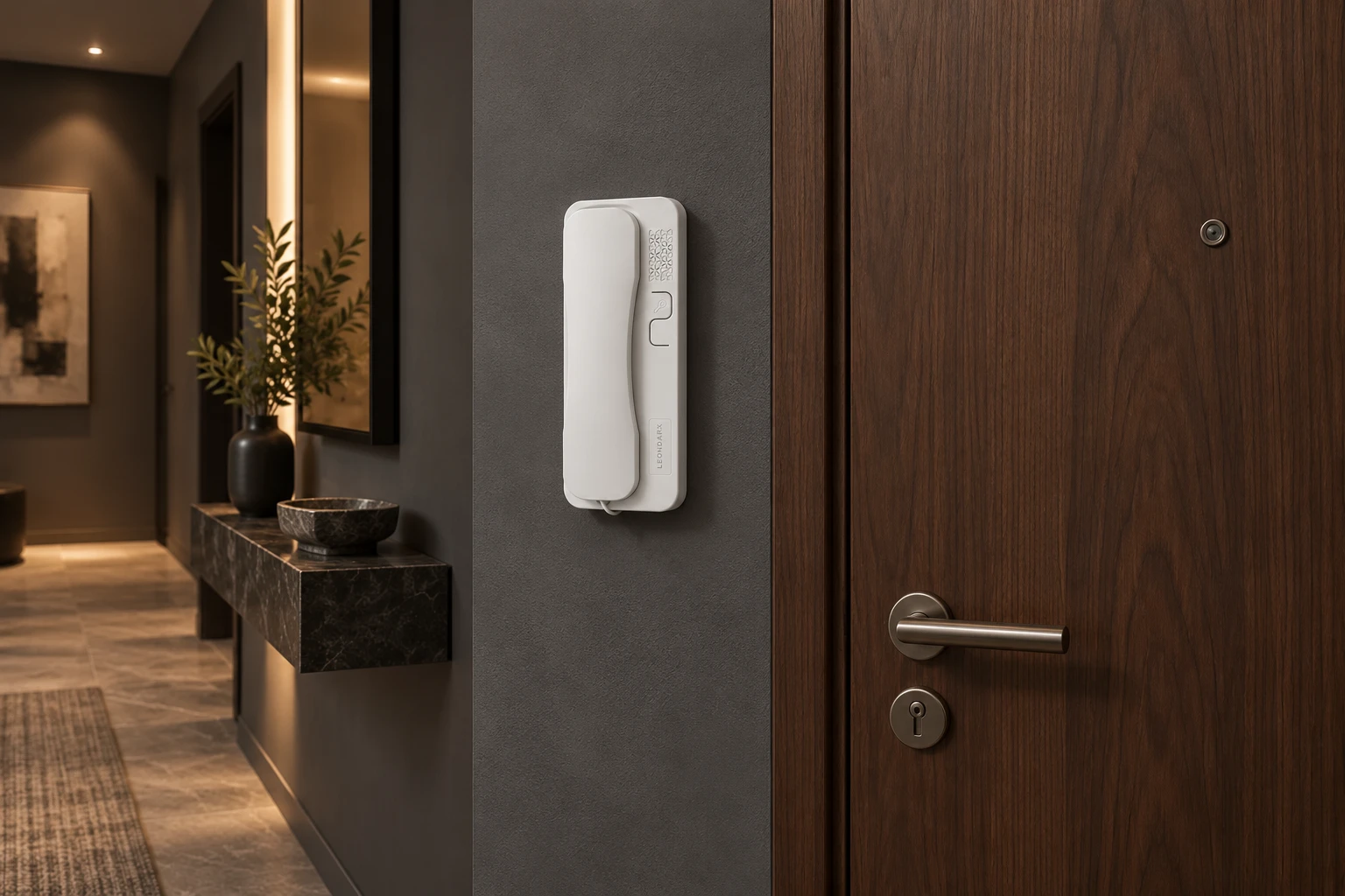 Illustrative application scene based on 2-Wire E15 Building Indoor Intercom Handset